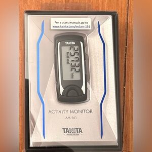 Tanita Pedometer Activity Tracker Black AM-161 BK Smartphone Compatible
